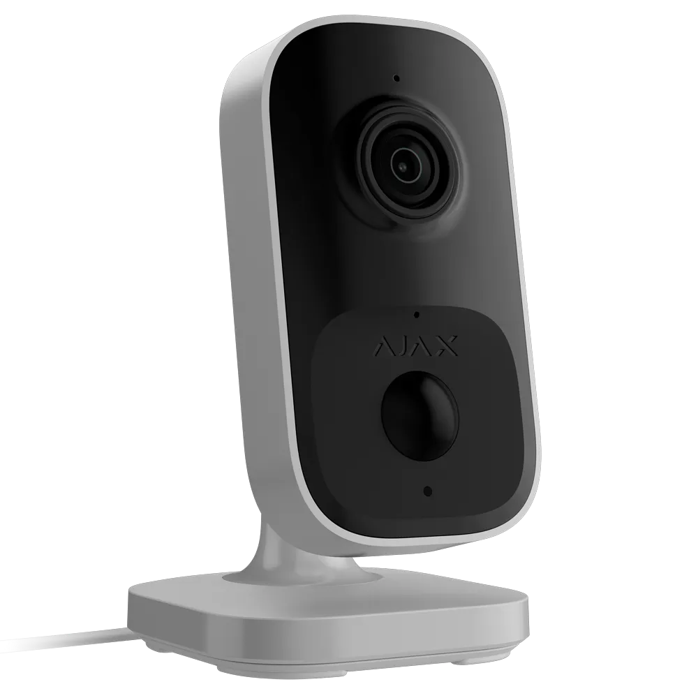 AJ-INDOORCAM-4-W PN3440-686454 Cámara Cube IP 4 Mp Detección de objetos por IA IR 8 m / Detección PIR hasta 4 m Audio bidireccional con cancelación de ruido Wi-Fi 2.4 GHz con respaldo Jeweller/Wings Color blanco