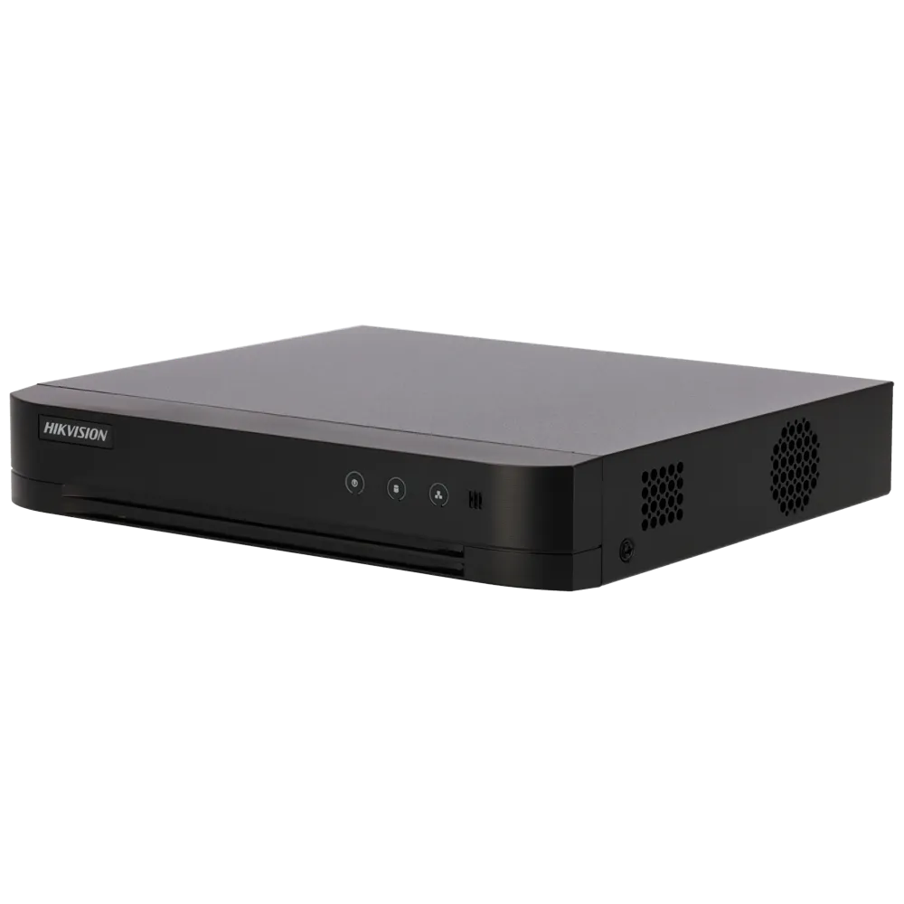 DS-7208HGHI-M1(C) PN2140-686401 Hikvision DVR 5n1 8 CH HDTVI / HDCVI / AHD / CVBS Hasta 10 canales IP Resolución máxima de entrada 1080p Lite Detección de movimiento 2.0 en todos los canales Admite 1 disco duro hasta 4 TB | Audio
